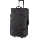 Dakine 365 Roller 100L Bag - A black roller bag with a handle and wheels, featuring a zippered pocket on its side.