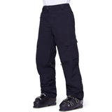 The Quantum Therm Pant in Men's size from Arc'teryx appears to be black with zippered pockets on either side.