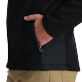 Spyder Bandit Hooded Jacket 2025 - Black jacket with hood, zippered pockets and silver zipper pull.