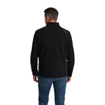 Spyder Men's Bandit 1/2 Zip Top - A black zip-up top with a collar and two zippered pockets on the front.