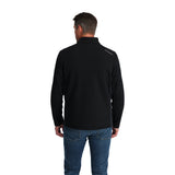 Spyder Men's Bandit 1/2 Zip Top - A black zip-up top with a collar and two zippered pockets on the front.