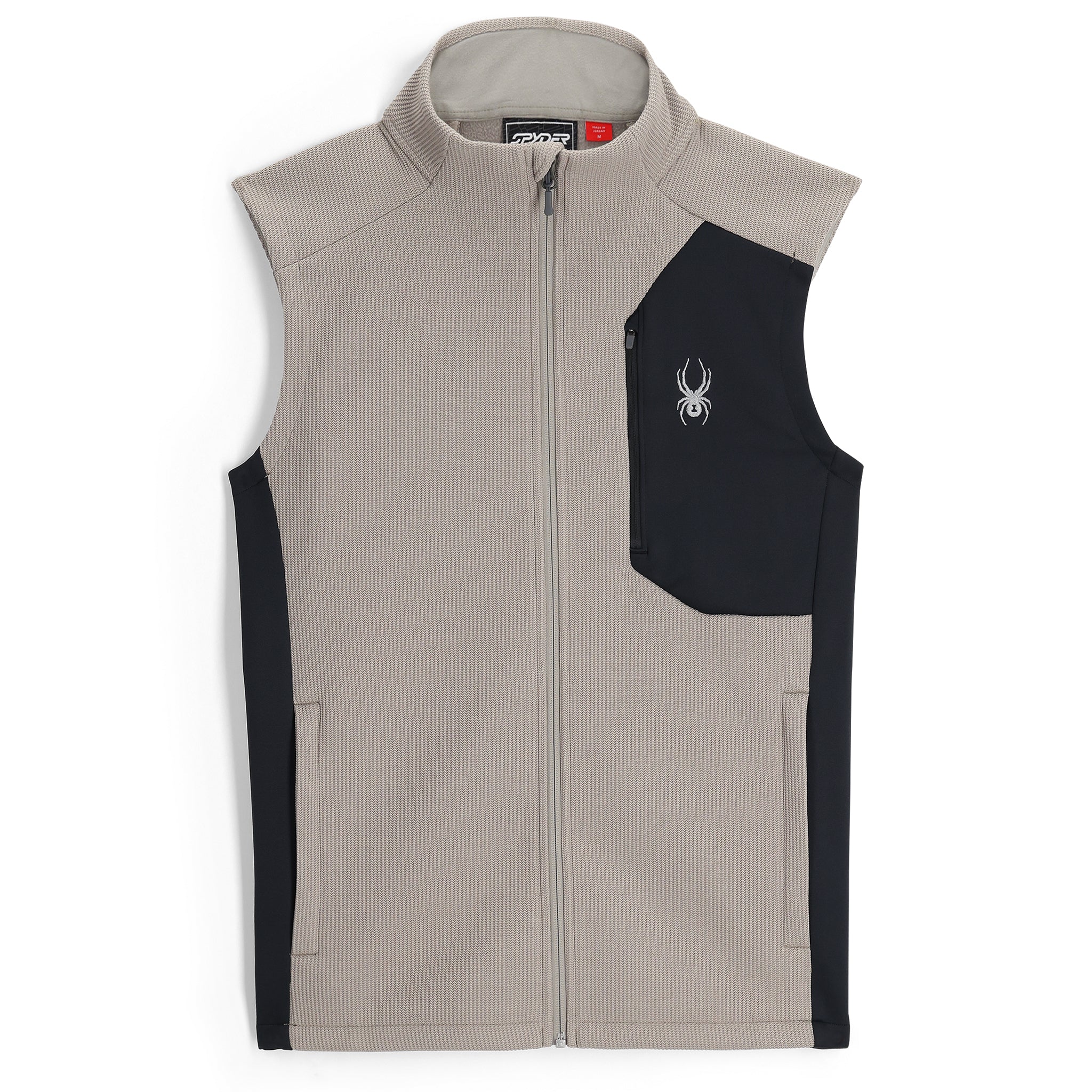 Spyder Vest Men's M Full Zip Pillow Tech Gray Insulated Stretch 3rd Party Logo Spyder Vest Men's M Full Zip Pillow Tech Gray Insulated Stretch 3rd Party Logo