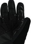 Spyder Boys' Overweb Glove 2025 - Black glove with textured palm and fingers, featuring a webbed pattern on the back of hand.