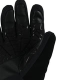 Spyder Boys' Overweb Glove 2025 - Black glove with textured palm and fingers, featuring a webbed pattern on the back of hand.