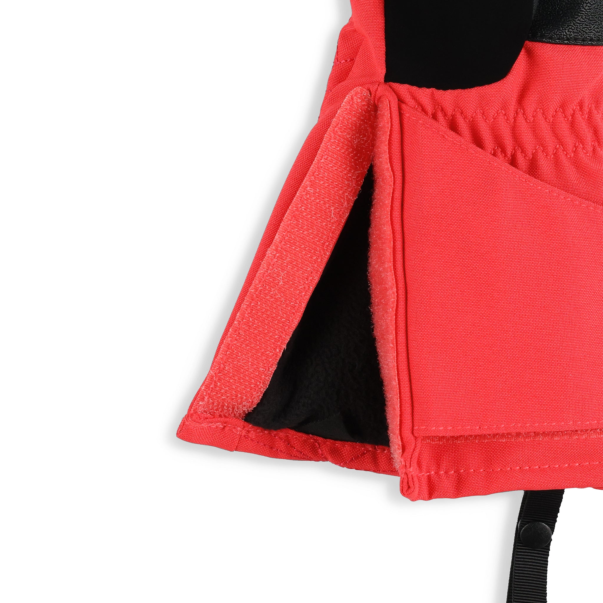 Spyder Girls' Cubby Ski Mitt - A red mitt with a black strap on the wrist and a quilted pattern on the back.