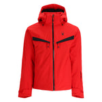 Spyder Copper Insulated Jacket 2025 - A red jacket with a black zipper and two zippered pockets on either side of the chest.