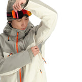 Spyder Copper Insulated Jacket - A black jacket with copper-colored accents on the zipper and logo.