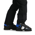 Spyder Men's Boundary Insulated Pants 2025 - Black ski pants with a subtle white logo on the left thigh.