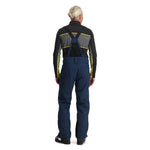 Spyder Men's Boundary Insulated Pants - Black pants with yellow accents and a black zipper on the left leg.