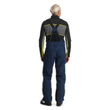 Spyder Men's Boundary Insulated Pants - Black pants with yellow accents and a black zipper on the left leg.