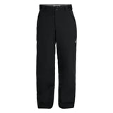 Spyder Men's Mesa Insulated Pant 2025 - Black ski pants with a subtle white logo on the left thigh and black belt loops.