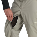 Spyder Men's Sentinel Insulated Pants - A pair of khaki-colored insulated pants with a zippered fly and two front pockets.