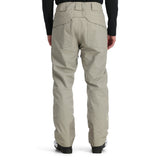 Spyder Men's Sentinel Insulated Pants - Black pants with a subtle white logo on the left thigh and black zippers on the side pockets.