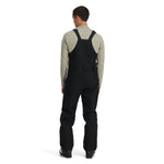 Spyder Men's Terrain Insulated Bib Pants - Black bib pants with adjustable straps and zippered pockets.