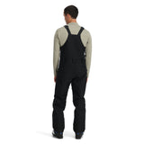 Spyder Men's Terrain Insulated Bib Pants - Black bib pants with adjustable straps and zippered pockets.