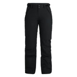 Spyder Women's Section Insulated Pants 2025 - Black insulated ski pants with a zippered pocket on the right thigh and two zippered pockets at the waist.