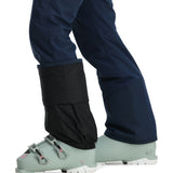 Spyder Women's Section Insulated Pants 2025 - Black insulated ski pants with a subtle pattern of thin white lines on the lower leg.