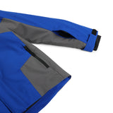 Spyder Boys' Turner Insulated Jacket 2025 - A royal blue jacket with a black zipper and gray accents on the chest and sleeves.