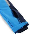 Spyder Boys' Leader Insulated Jacket 2025 - A navy blue jacket with a white logo on the left chest and gray accents along the shoulders.