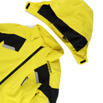 Spyder Boys' Leader Insulated Jacket 2025 - A bright yellow jacket with a black zipper and gray accents on the chest and sleeve.