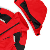 Spyder Boys' Leader Insulated Jacket 2025 - A red jacket with a black zipper and white accents on the chest.