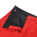 Spyder Junior Boys' Power Insulated Pants 2025 - Black insulated ski pants with a black waistband and silver zipper.