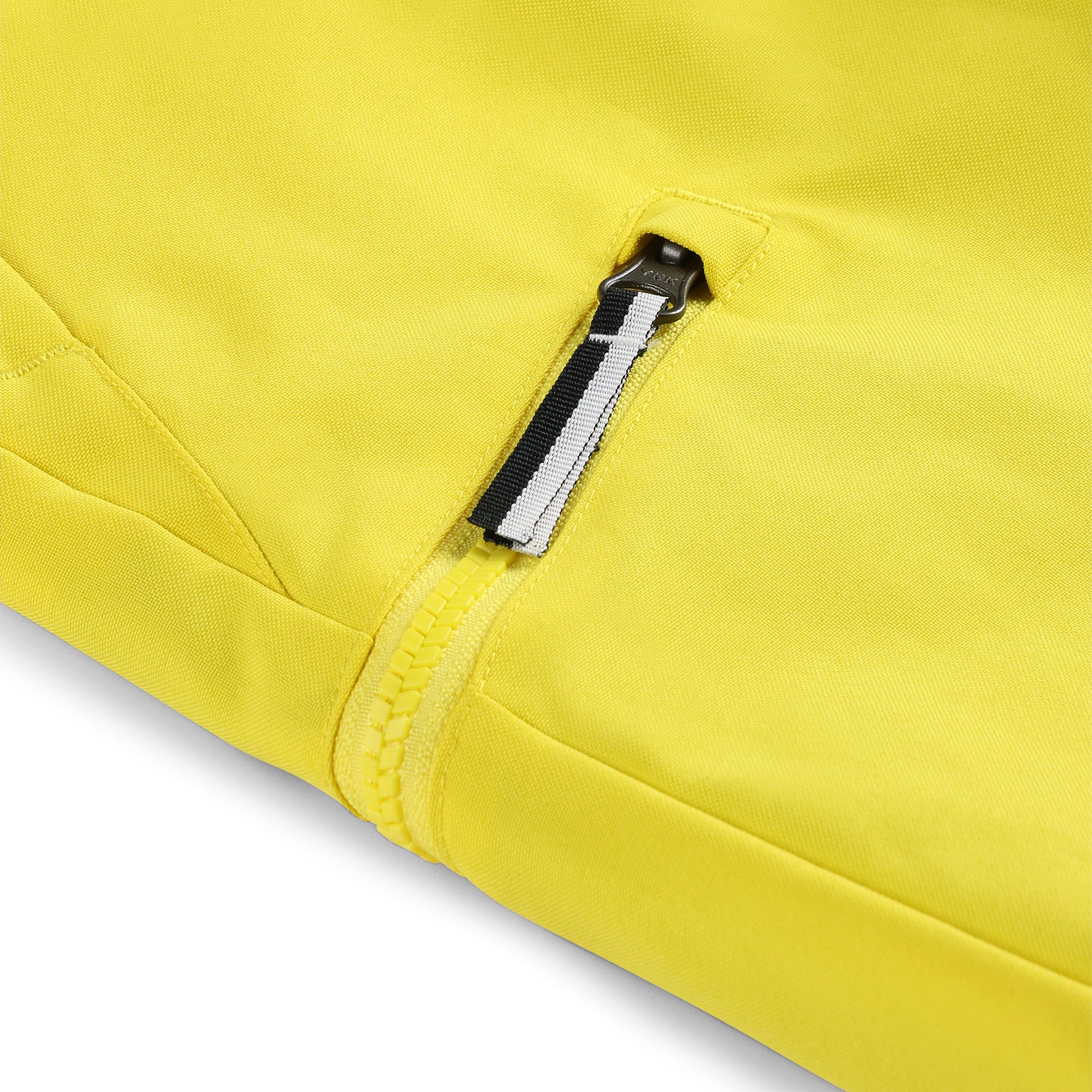 Spyder Junior Boys' Propulsion Insulated Pants - Black pants with white logo on left leg and black zipper pull.