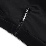 Spyder Junior Boys' Propulsion Insulated Pants - Black insulated ski pants with a white zipper and black hardware.