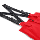 Spyder Junior Boys' Propulsion Insulated Pants - Black insulated ski pants with a black logo on the left leg and a white stripe down the side of each pant leg.
