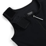 Spyder Boys' Expedition Insulated Bib Pant 2025 - Black bib pants with white stitching and a black zipper on the fly.