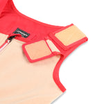 Spyder Girls' Expedition Insulated Bib Pant 2025 - A pink and black bib pant with a white logo on the left leg.