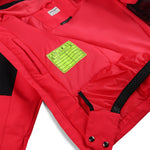 Spyder Girls' Mila Insulated Jacket - A bright pink jacket with a white logo on the left chest and black zippers.