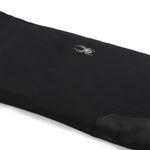 Spyder Girls' Olympia Insulated Pant 2025 - Black ski pants with a white spider logo on the left thigh.