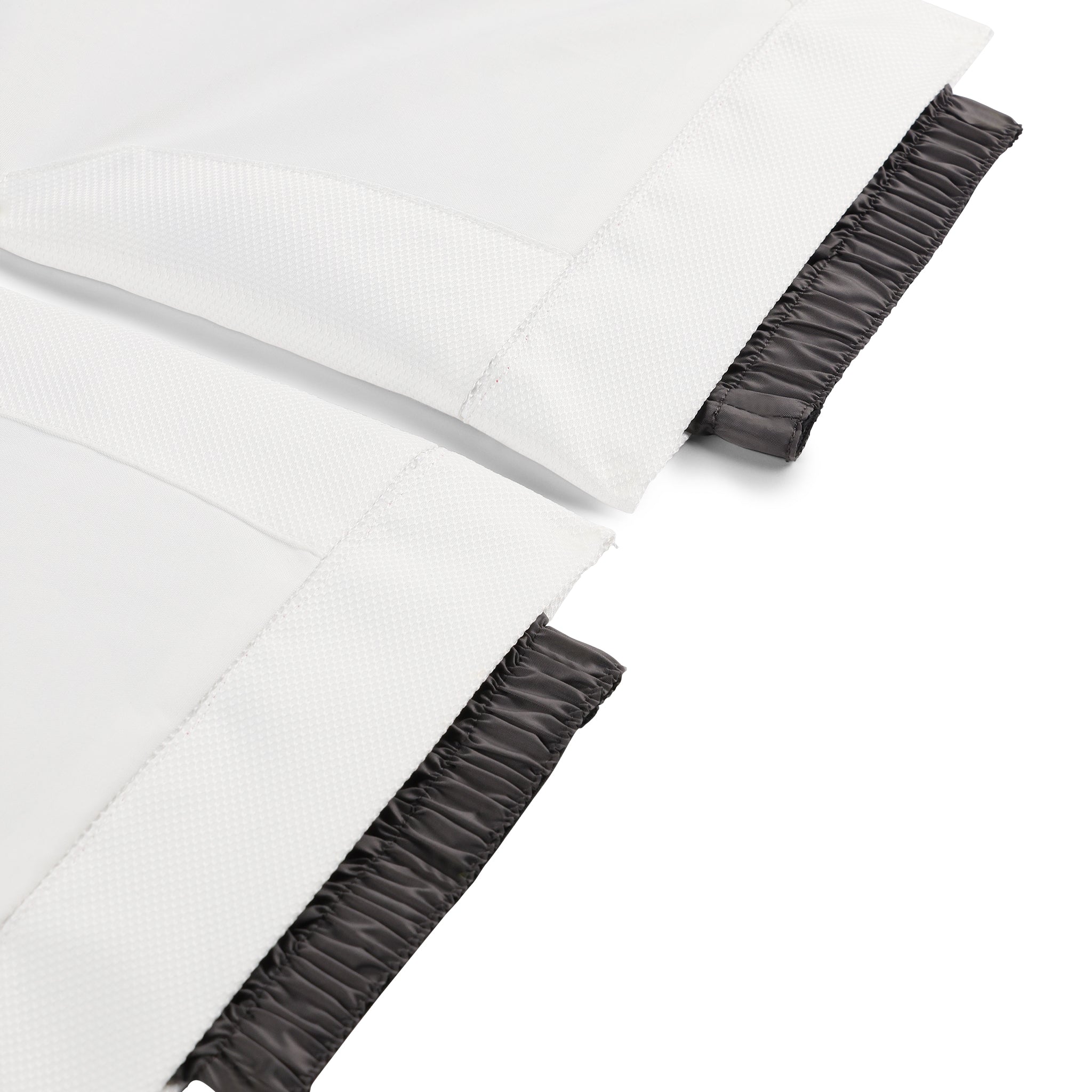 Spyder Girls' Olympia Insulated Pant 2025 - White snow pants with a textured pattern on the side of one leg.