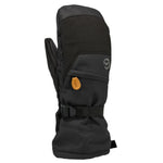 Gordini Women's Stomp Mitt - A black mitt with a brown suede patch on the thumb and a small white logo near the cuff.