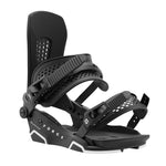 Union Force Snowboard Bindings - Black snowboard bindings with a textured strap and a black plastic base plate.
