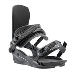 Union Force Snowboard Bindings - Black snowboard bindings with a textured strap and a black plastic base plate.
