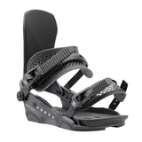 Union Force Snowboard Bindings - Black snowboard bindings with a textured strap and a black plastic base plate.