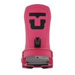 Union Force Snowboard Bindings 2025 - A pair of snowboard bindings with a sleek, modern design and a predominantly black color scheme.