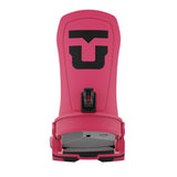 Union Force Snowboard Bindings 2025 - A pair of snowboard bindings with a sleek, modern design and a predominantly black color scheme.