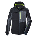 Killtec KSW 71 Insulated Jacket - A black jacket with a zippered chest pocket and lime green zipper pulls.