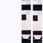 Limitations SB Sock - Pair of white socks with a black stripe at the top and a small red logo on the front.