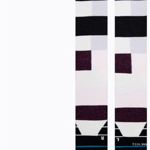 Limitations SB Sock - Pair of white socks with a black stripe at the top and a small red logo on the front.