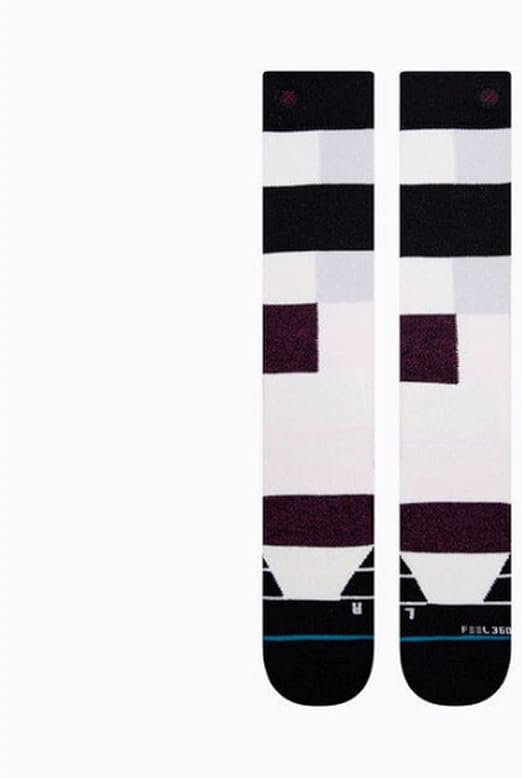 Limitations SB Sock - Pair of white socks with a black stripe at the top and a small red logo on the front.