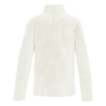 Killtec Girls KOW 350 Fleece Jacket 2025 - A cream-colored fleece jacket with a high collar and zippered front.