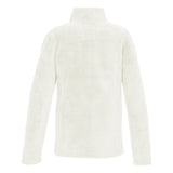 Killtec Girls KOW 350 Fleece Jacket 2025 - A cream-colored fleece jacket with a high collar and zippered front.