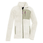 Killtec Girls KOW 350 Fleece Jacket 2025 - A cream-colored fleece jacket with a high collar and two zippered pockets on either side.