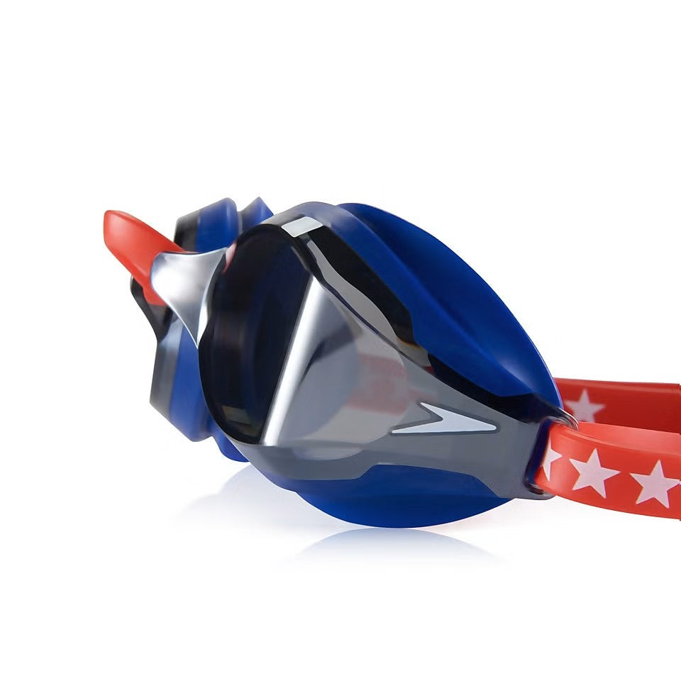 Speedo Speed Socket 2.0 Mirrored Swim Goggle - A mirrored swim goggle with a sleek, modern design and a reflective lens that provides excellent underwater visibility.