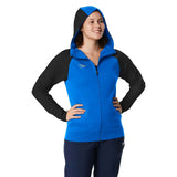 Speedo Female Team Jacket - A royal blue jacket with black sleeves, featuring a zip-up front and two side pockets.