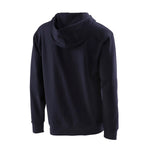 Speedo Vintage Logo Hoodie - A navy blue hoodie with a faded vintage logo on the front, featuring a hood and long sleeves.